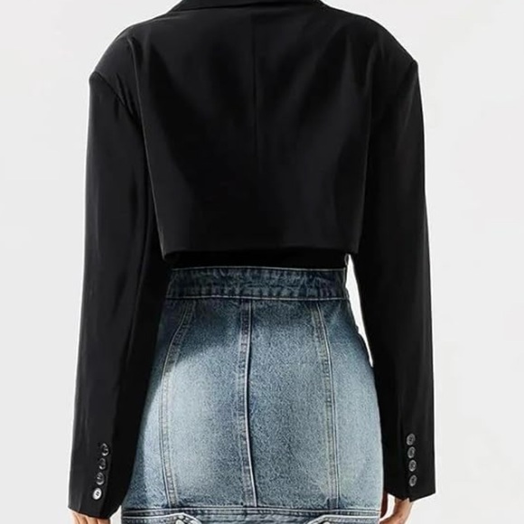 NEW WOMEN’S BLAZER DENIM DRESS - Picture 7 of 7